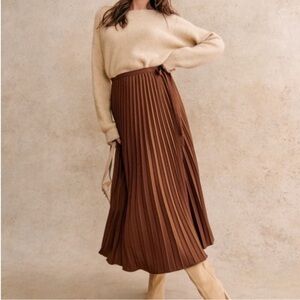 Sezane Brown Maxi Skirt